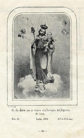 Sr. San José que se venera en la Parroquia del Sagrario de Léon