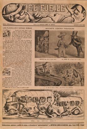 El eje de artistas libres de México, Marzo 8 de 1942 (hoja popular núm 3)