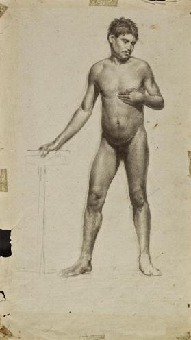 Desnudo masculino de pie