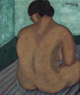 Desnudo de mujer sentada