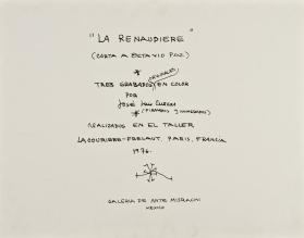 Carta a Octavio Paz(Carpeta con 5 grabados)