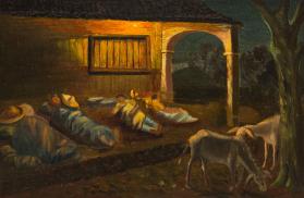 Esa noche a la salida del pueblo de Martínez de la Torre Ver. Dormimos un rato en un corredor donde también dormían unos arrieros