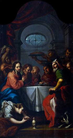 La Magdalena lavando los pies de Cristo