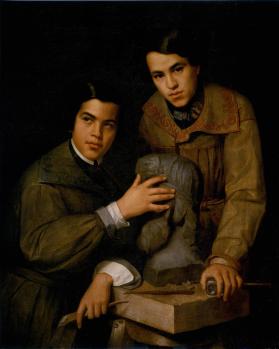 Retrato de los escultores Tomás Pérez y Felipe Valero