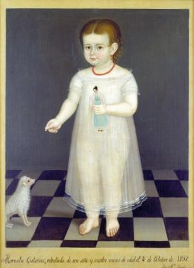 Retrato de la niña Manuela Gutiérrez