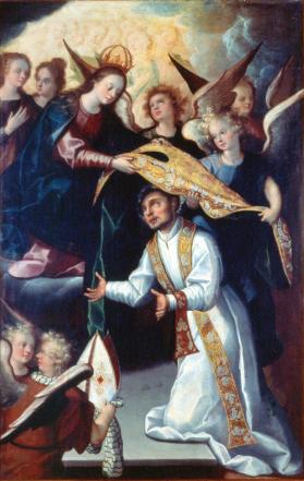 La imposición de la casulla a San Ildefonso de manos de la Virgen