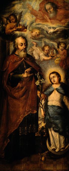 Santa Ana, San Joaquín y la Virgen Niña (fragmento)