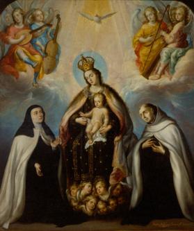 La Virgen del Carmen con santa Teresa y san Juan de la Cruz