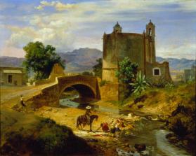 El puente de san Antonio en el camino de San Ángel, junto a Panzacola